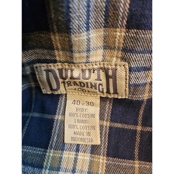 Men's Duluth Trading Co Flannel-Lined Jeans 40X30 Workwear - Picture 8 of 8